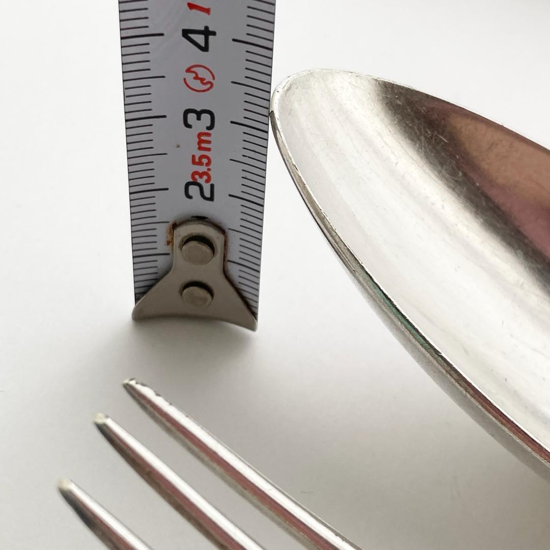 【リリ】フランスアンティーク⭐️フォークスプーン×2、ティースプーン2本