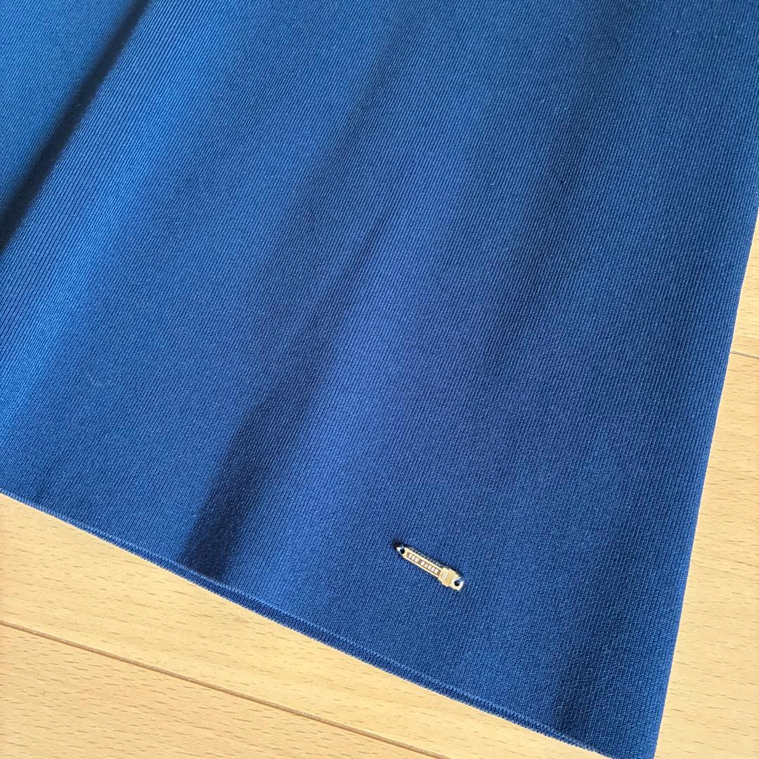 Ted Baker ジャージ素材 ブルー ワンピース