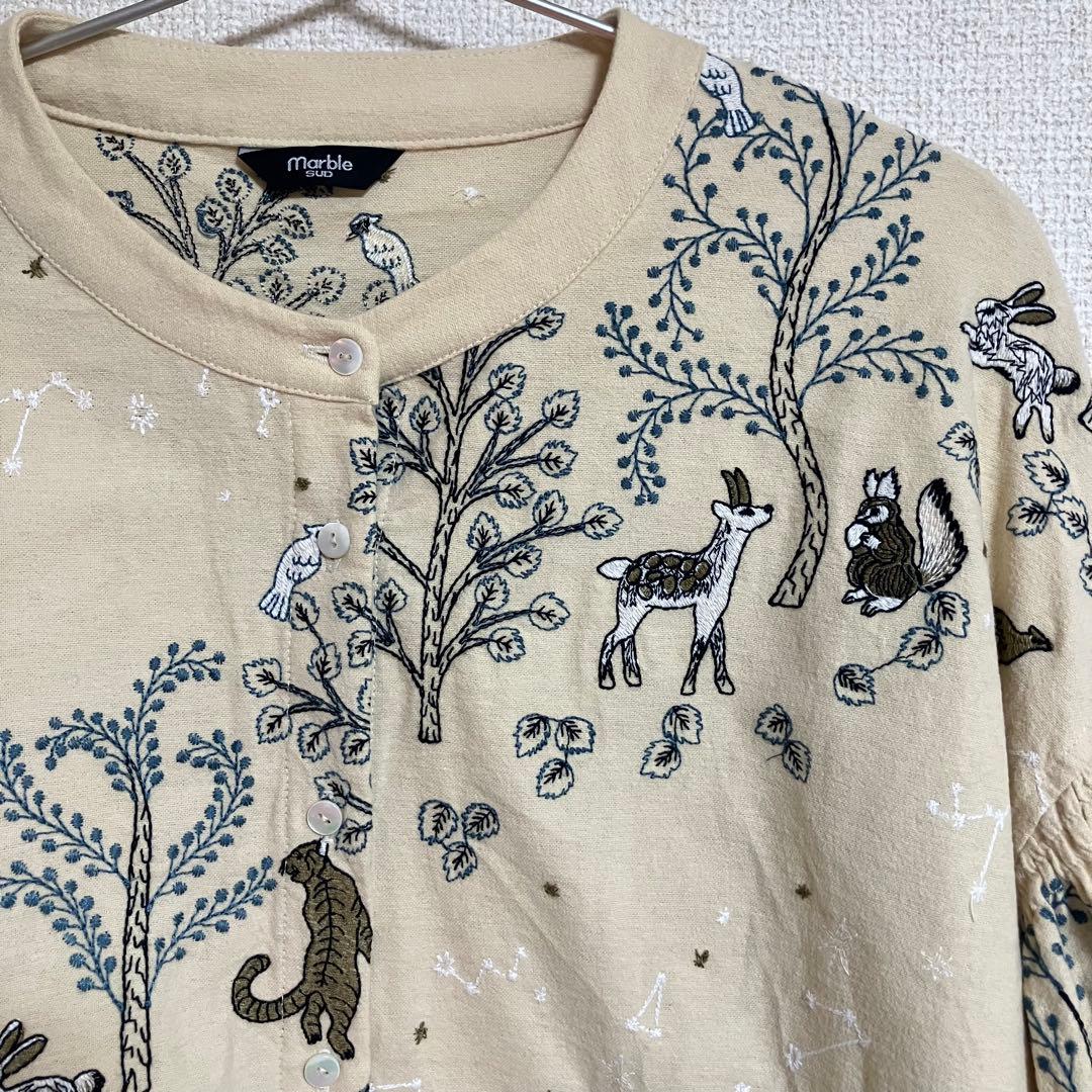 マーブルシュッド marblesud starry forest ブラウス 美品
