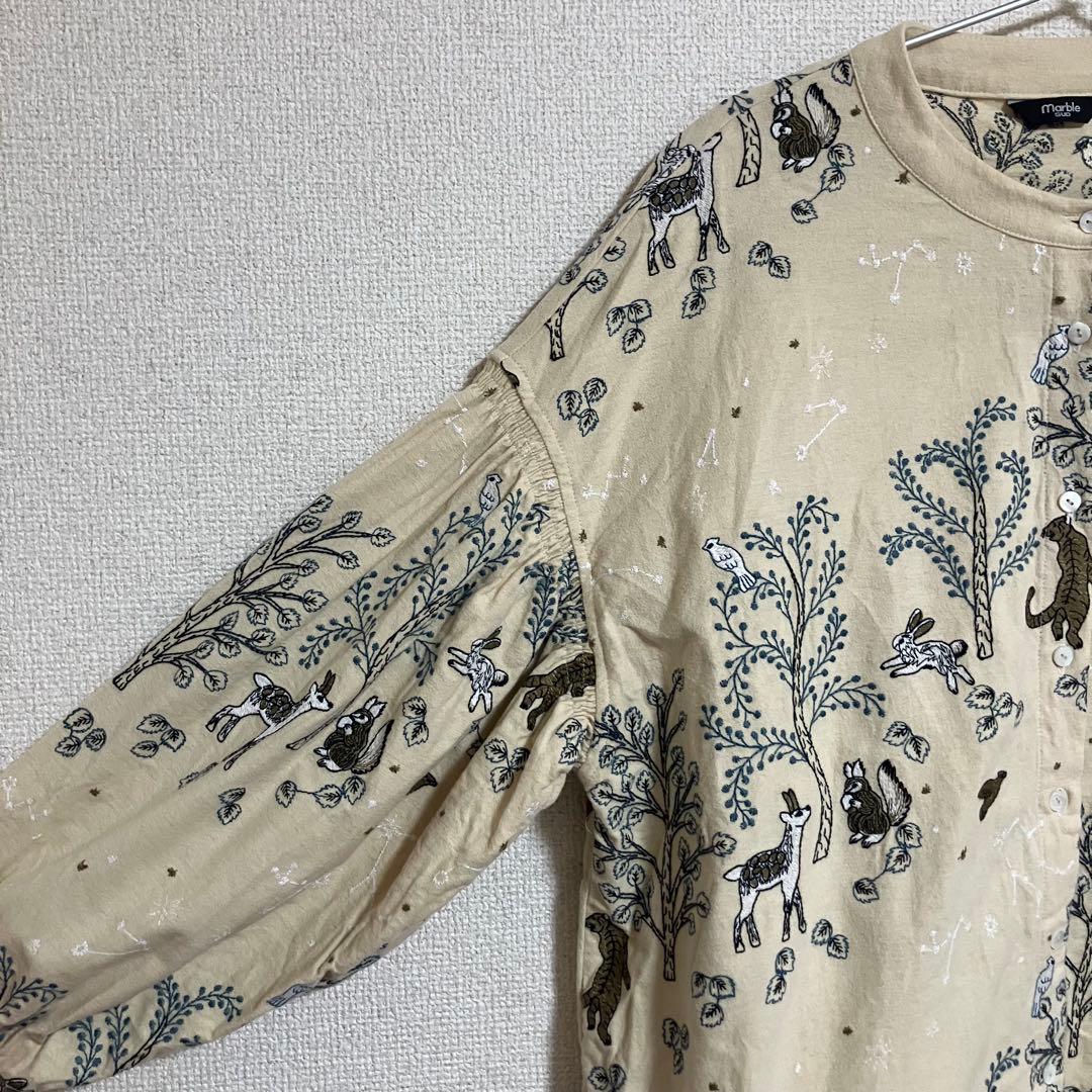 マーブルシュッド marblesud starry forest ブラウス 美品
