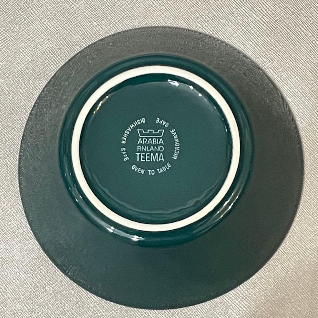 ヴィンテージ　ARABIA アラビア　ティーマ　ボウル　Φ15㎝　ダークグリーン