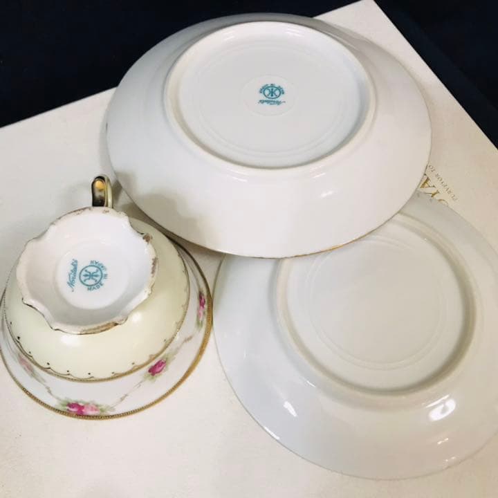 オールドノリタケ  薔薇　金盛　ビジュー