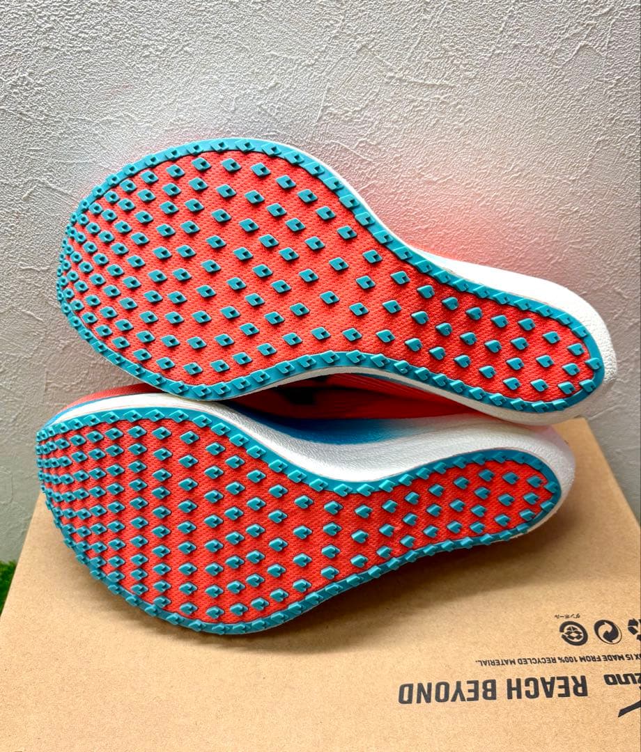 ミズノ ランニング ウエーブデュエルプロ U1GD220020 ORG 25cm