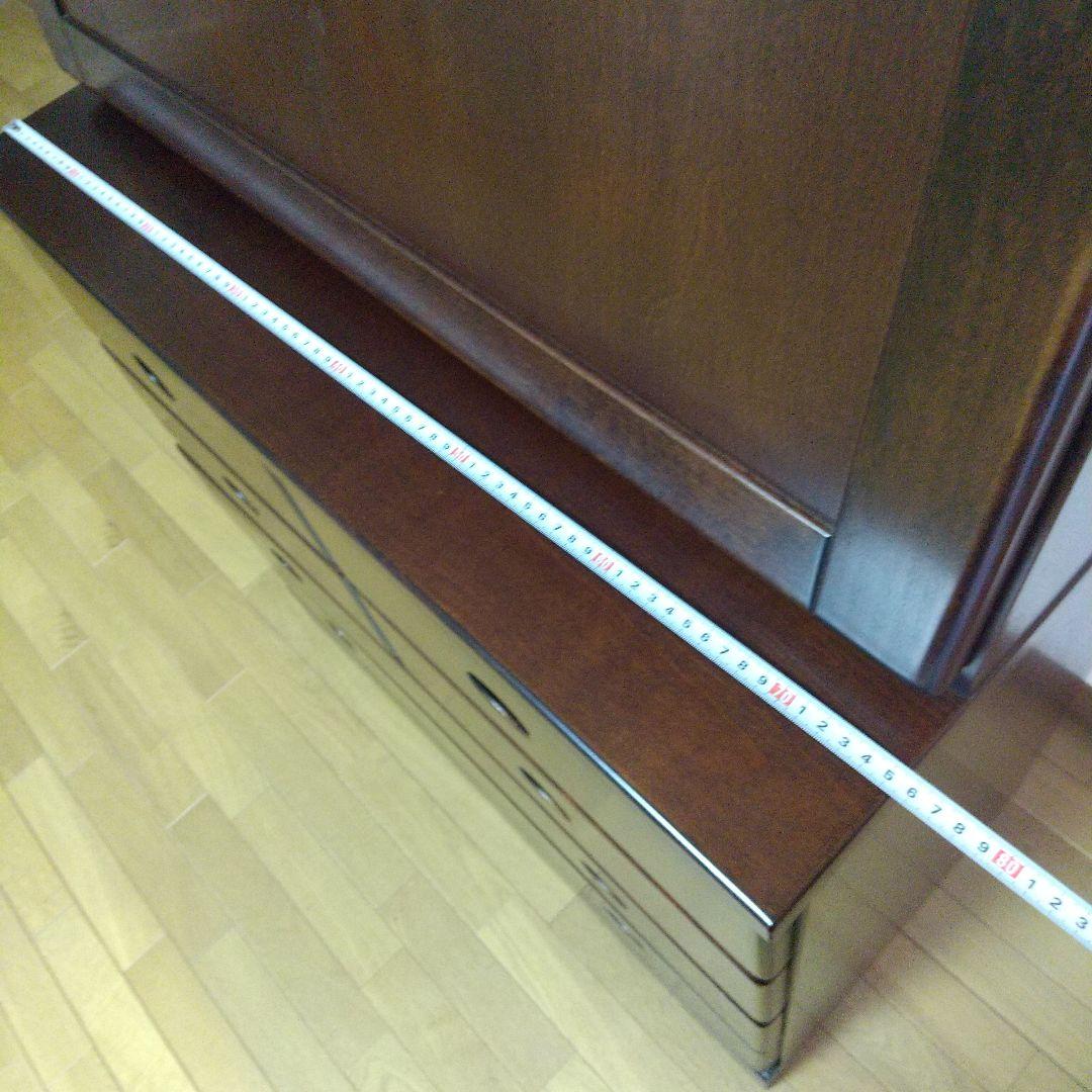 ライティングビューロー 天然木 引き出し 机 収納 折り畳み