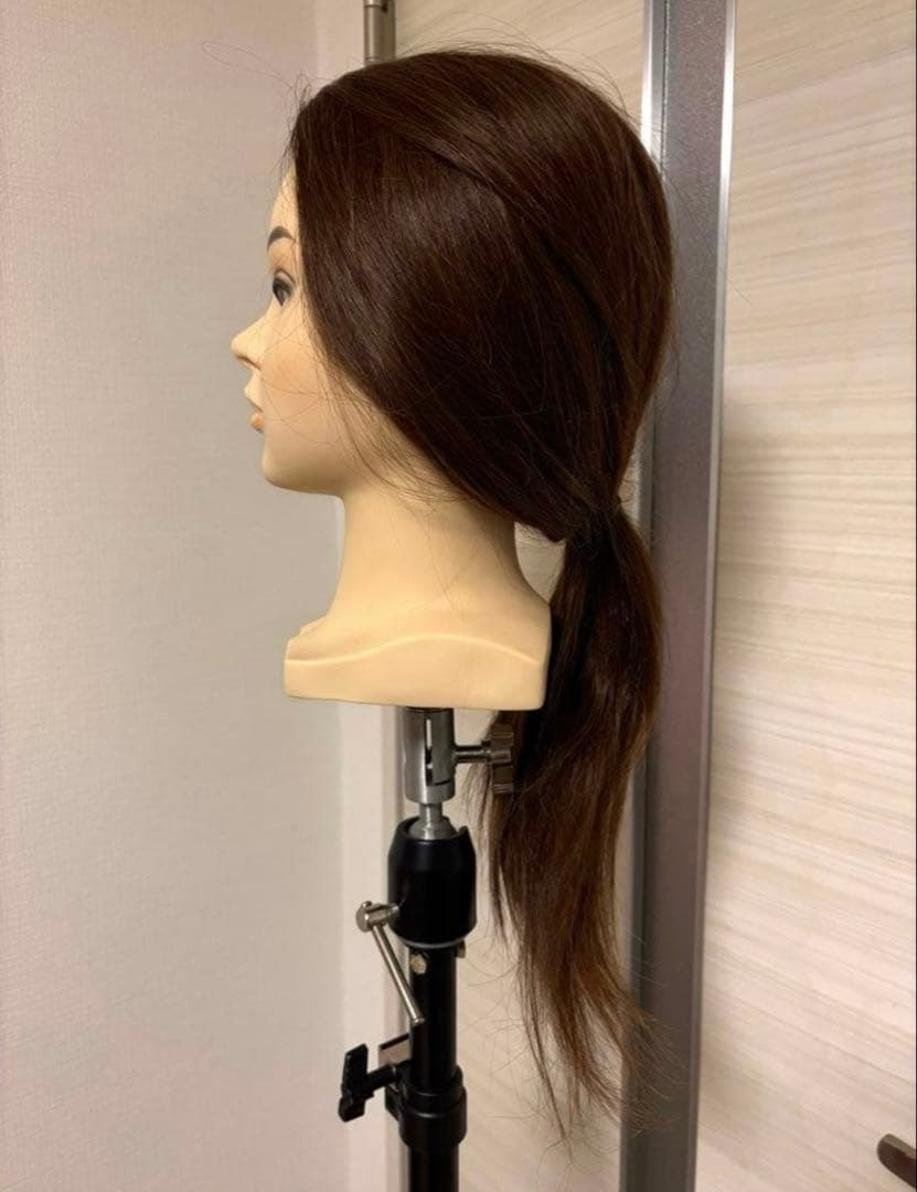 ブラウンロング　ウィッグ　　中古美品