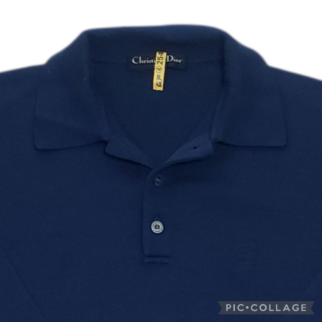 Christian Dior SPORTS　ニットポロシャツ　マーク刺繍　M