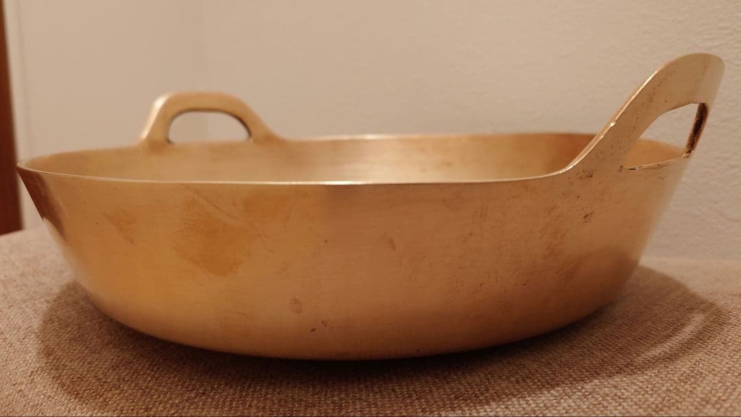 希少 有次 平井鋳造所 30cm 3mm厚 砲金 天ぷら鍋 送料込み