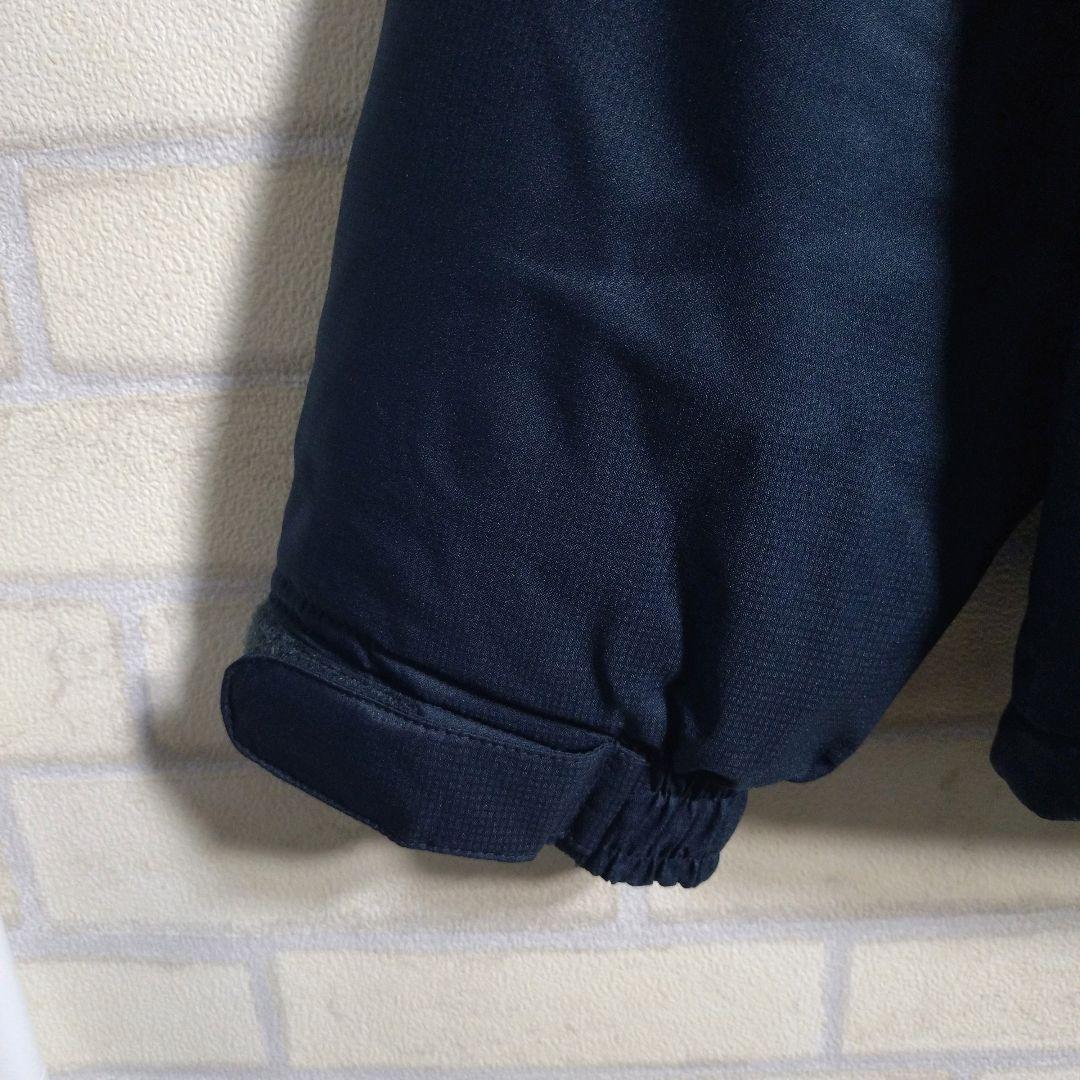 ナイキ★00s インテル 刺繍ロゴ 裏フリース 中綿 ナイロンジャケット 紺 M