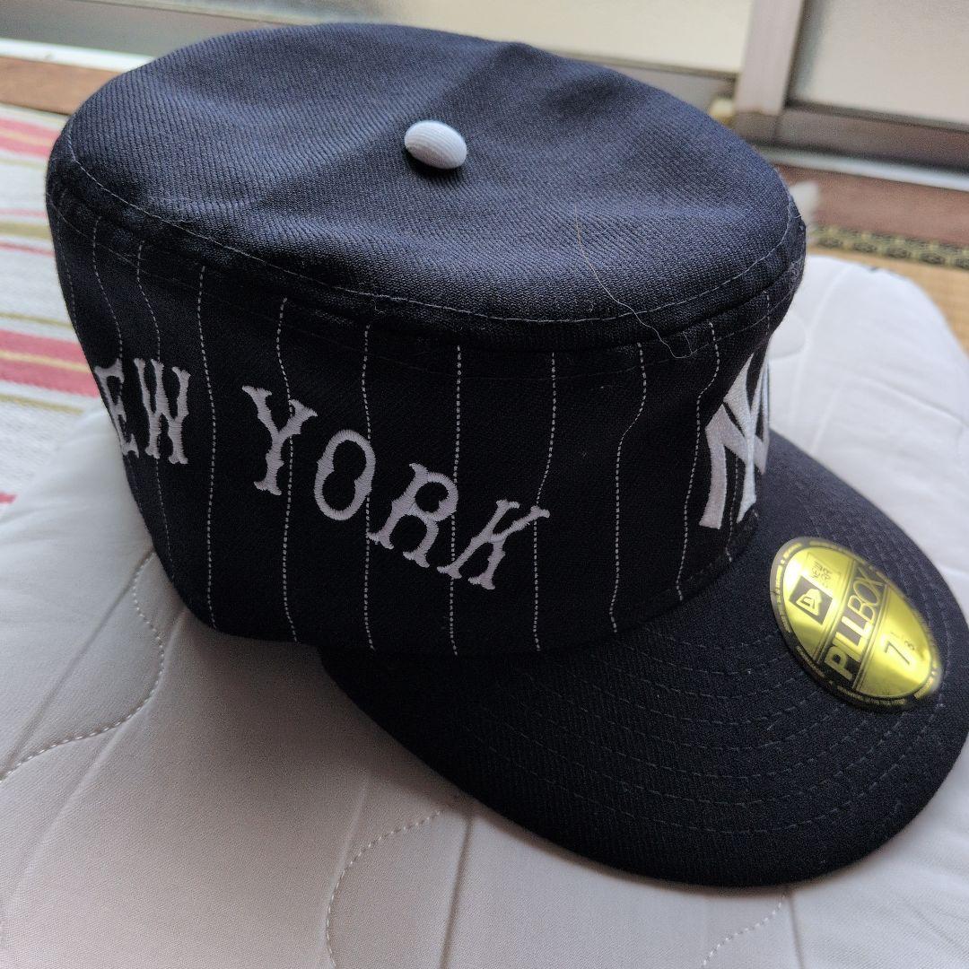 NEW Era PILLBOX ストラップキャップ　ネイビー　7 8/1