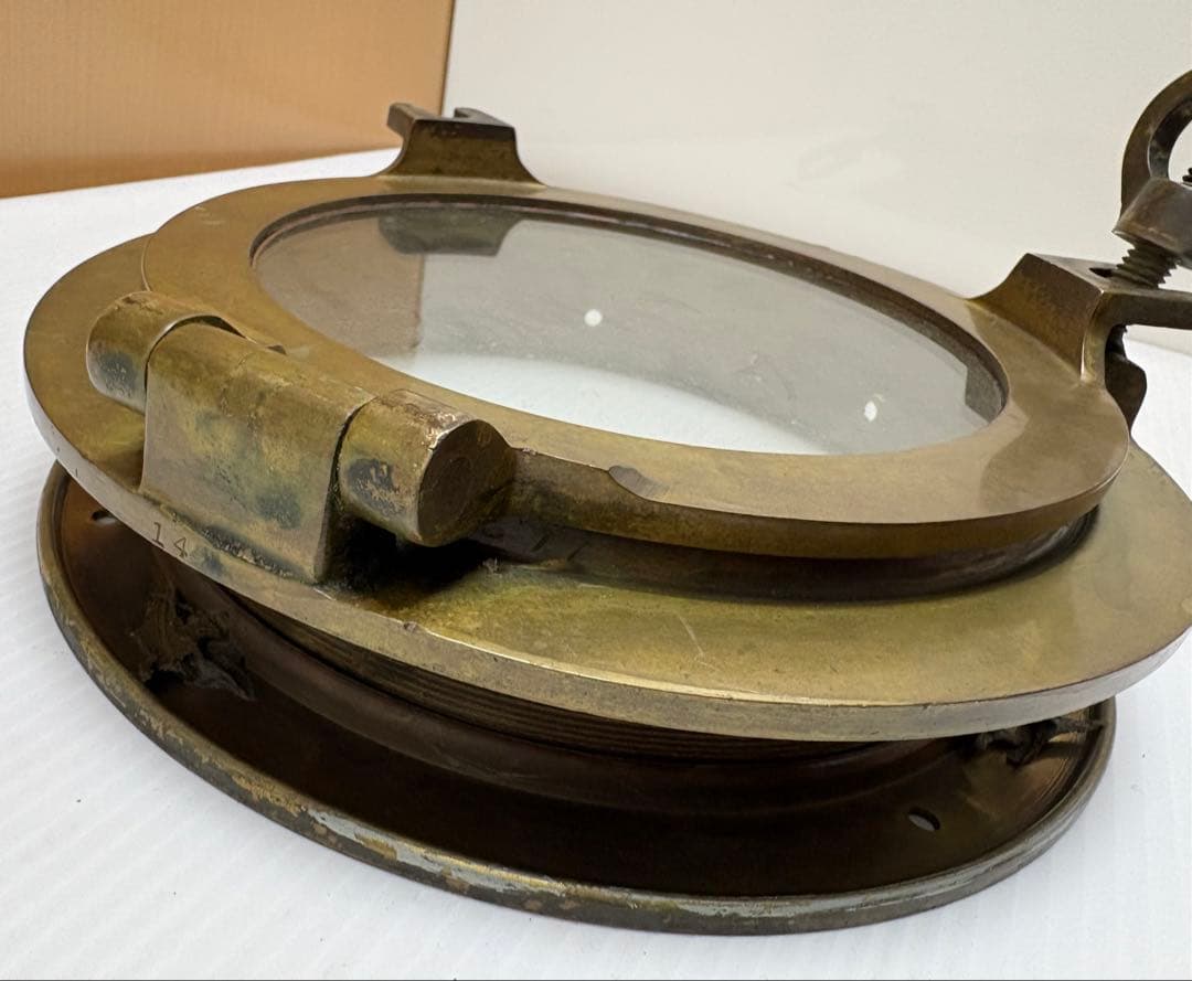 真鍮開閉丸窓 船舶　丸窓 現状出品 詳細不明　ジャンク品