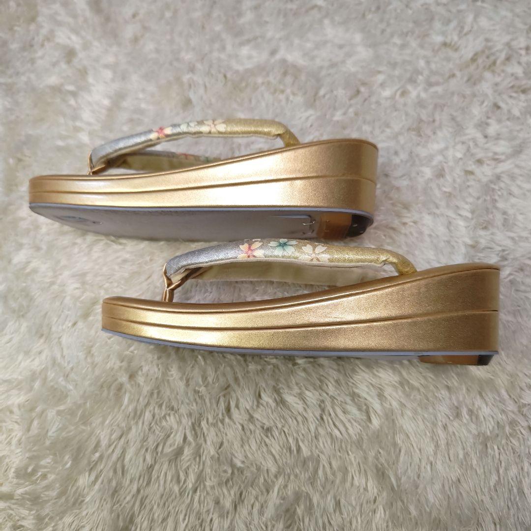 【つばき様】桜 花柄 和装用バッグと草履セット　礼装　振袖　成人式　卒業式　和装