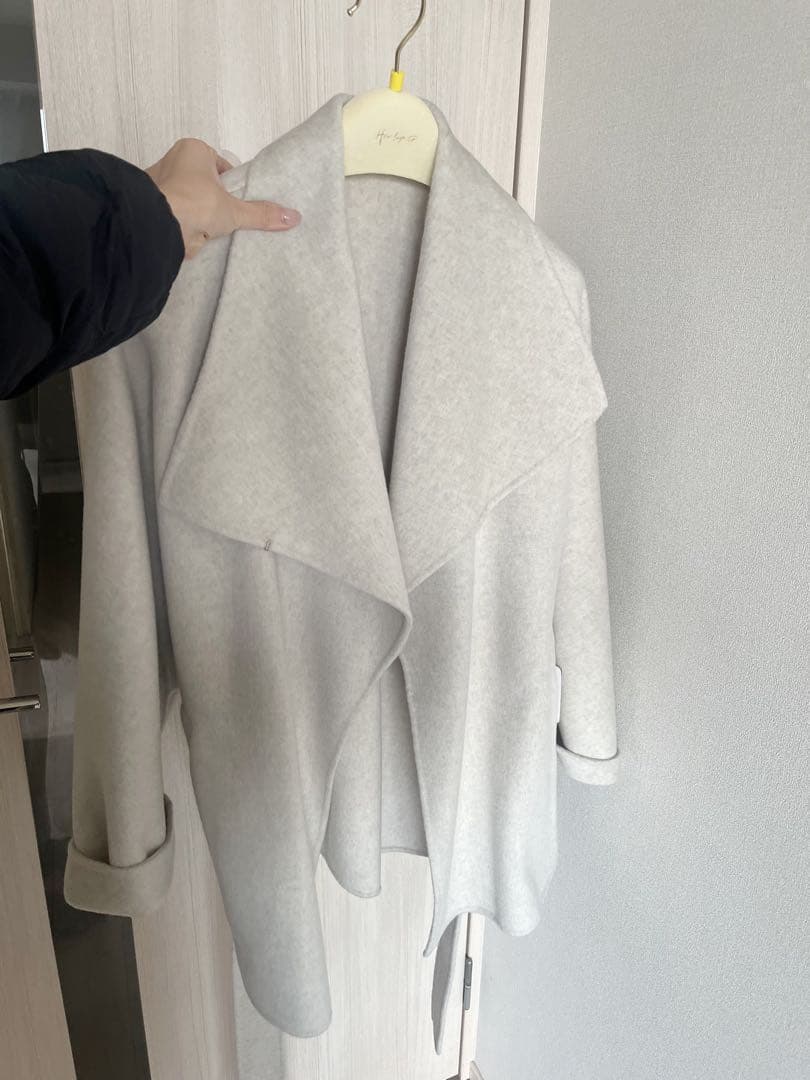 plage HAMILTON DRAPE HALFコート 今期購入アイボリー38