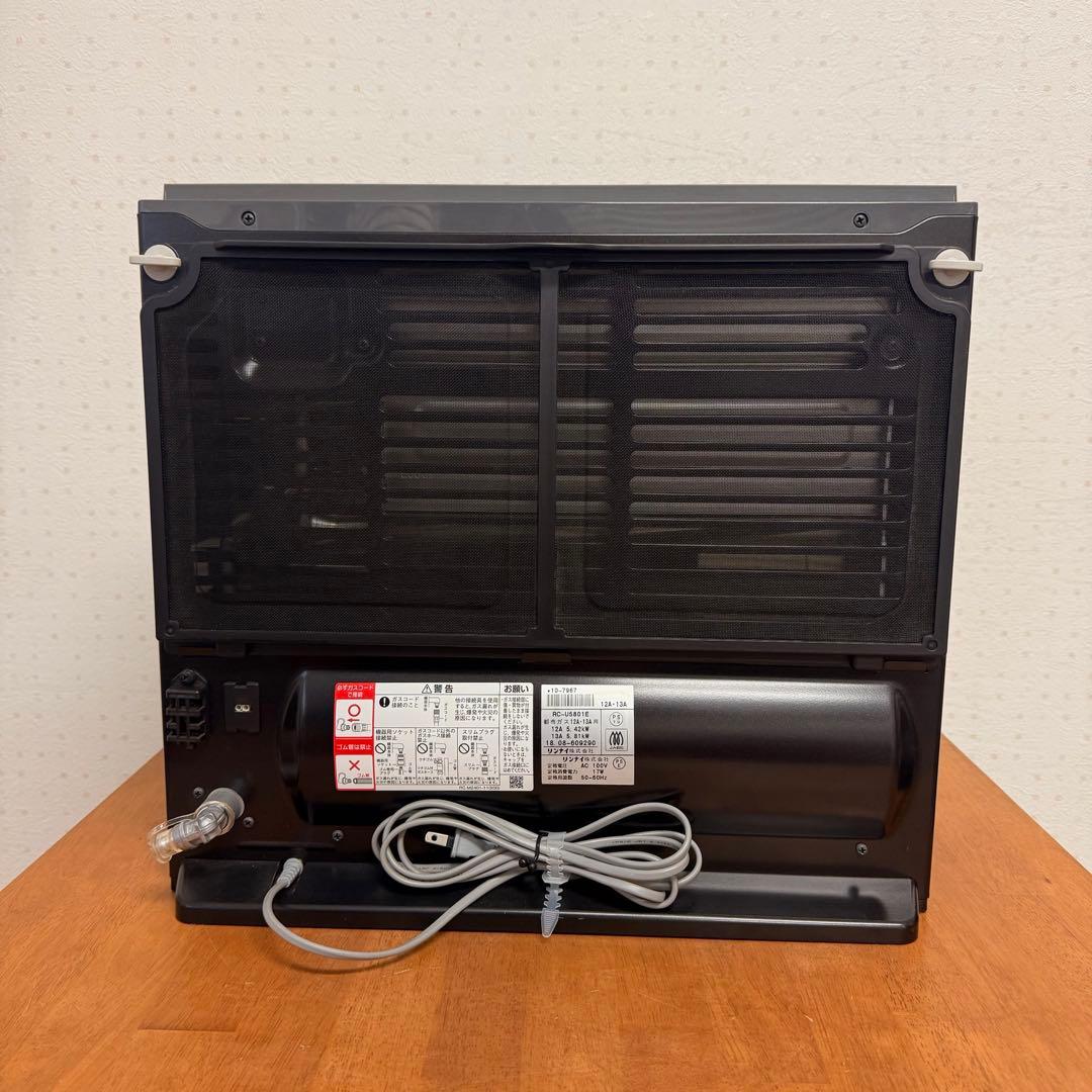 ● 美品 リンナイ ガスファンヒーター RC-U5801E ブラック