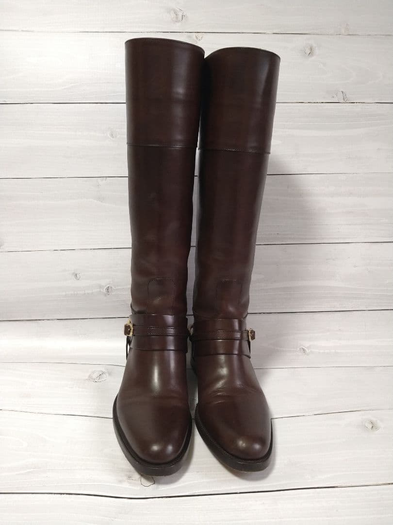 【専用です】サルトル SARTORE バックル ベルト ロングブーツ ブラウン