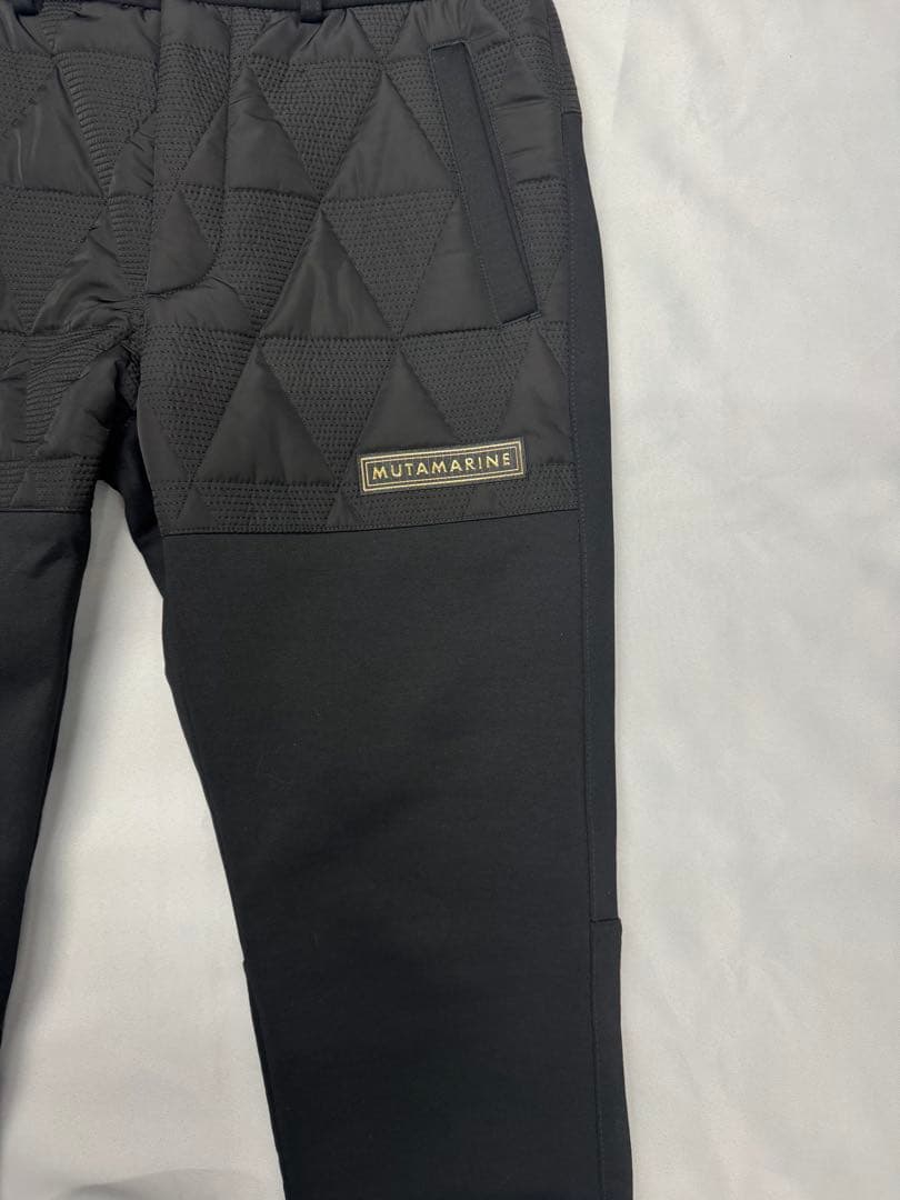 ムータ　ジオメトリック キルティングパンツ　ブラック　サイズ5