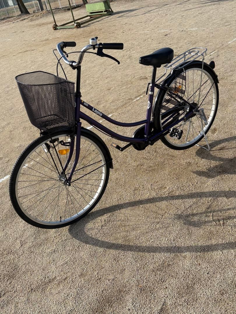 パープルカラー・シンプル・ママチャリ(26㌅)個人配達致します。お引き取りでも可