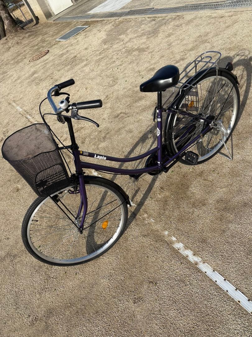 パープルカラー・シンプル・ママチャリ(26㌅)個人配達致します。お引き取りでも可