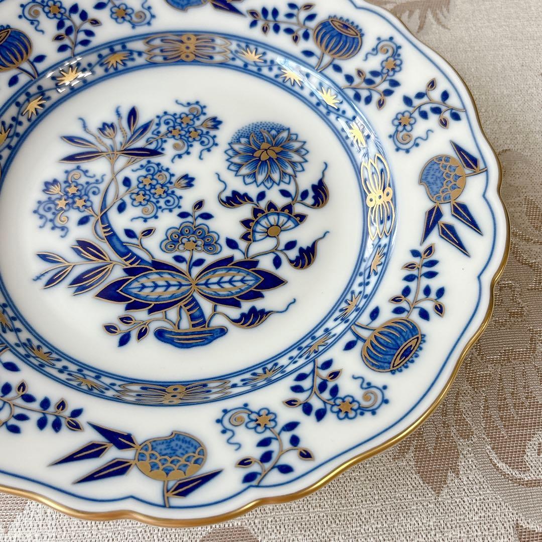 限定品❤️レア未使用❤️フッチェンロイター❤️ブルーオニオン　ゴールド　プレート