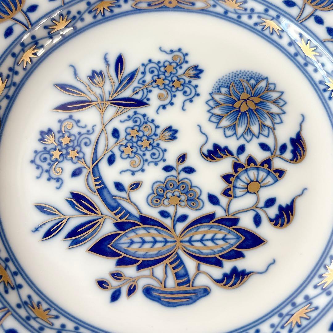 限定品❤️レア未使用❤️フッチェンロイター❤️ブルーオニオン　ゴールド　プレート