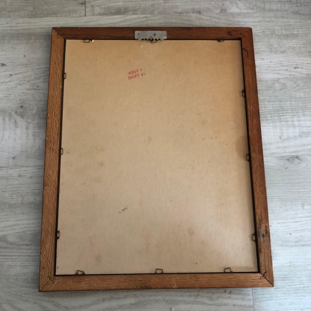 アメリカUSAビンテージペプシコーラ木枠フレームパブミラーバーサイン鏡40cm