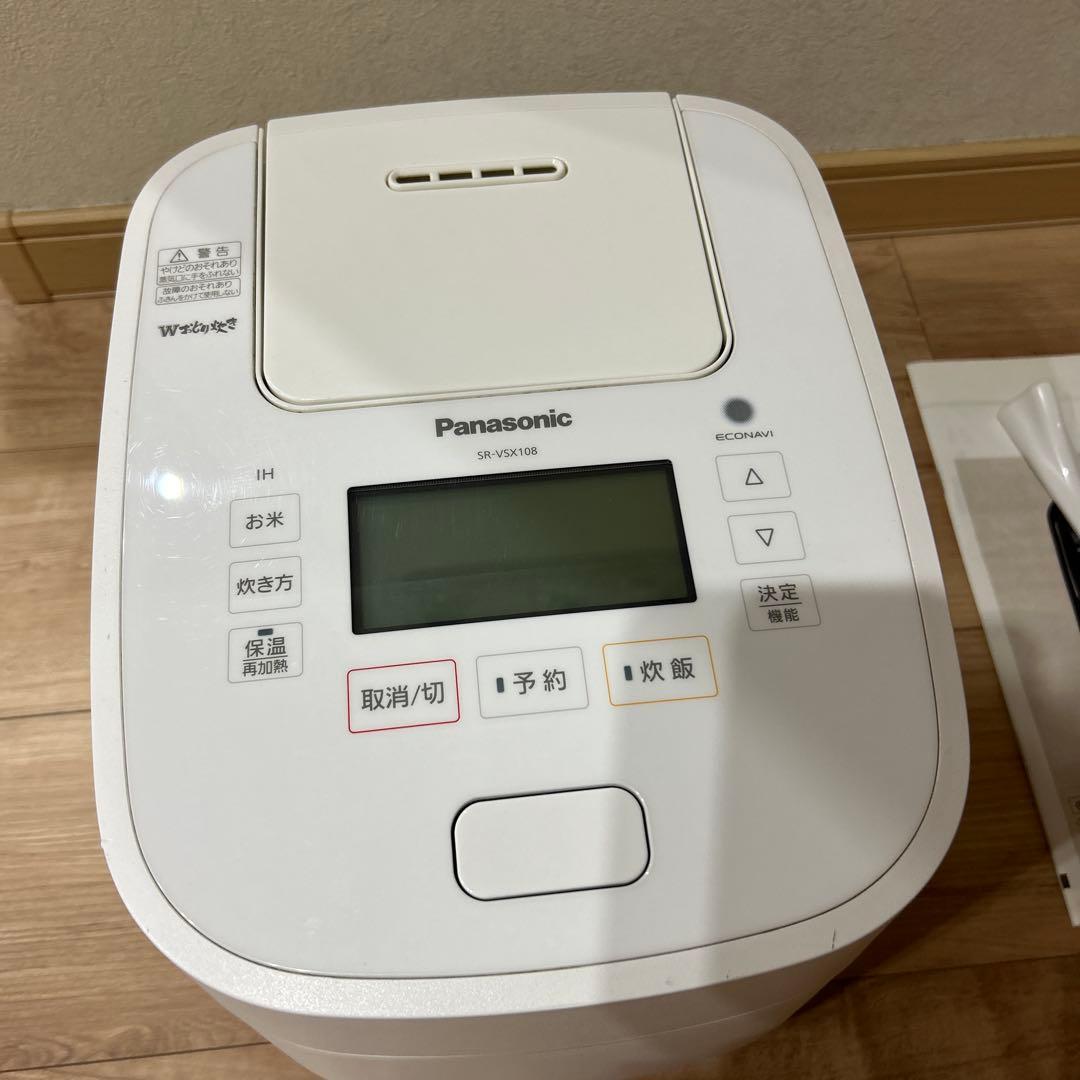 Panasonic炊飯器　SR-VSX108 ホワイト