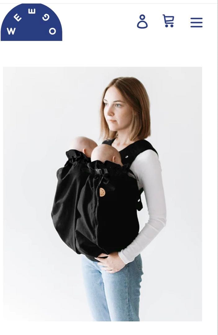 ウィーゴツインweego⭐︎双子用抱っこ紐⭐︎グレー