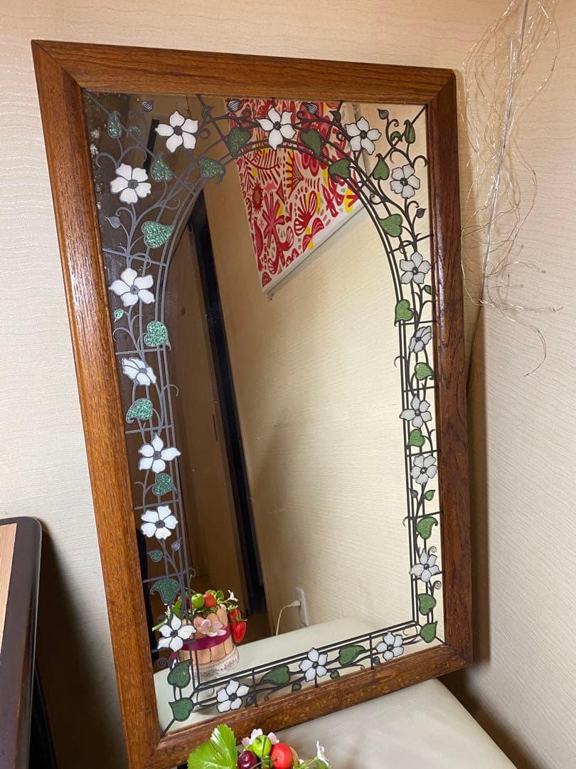 壁掛け鏡 ステンドグラス風 #ステンドグラス #壁掛け鏡 #鏡