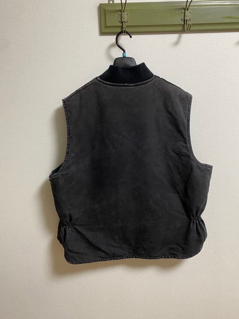 USA製　90s カーハート Carhartt ダックベスト BLK ブラック