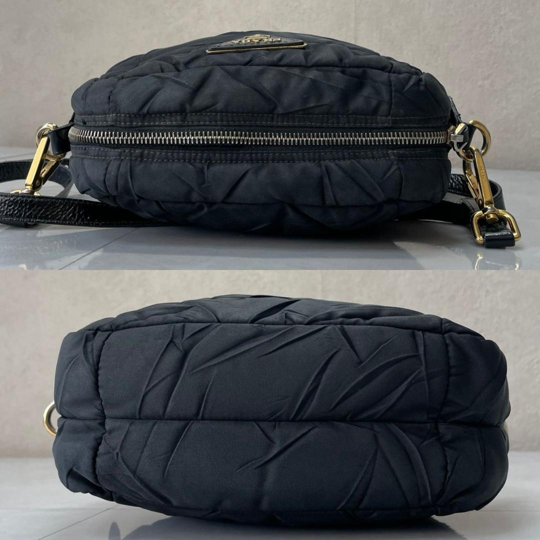 PRADA ショルダーバッグ プラダ 2way カメラバッグ キルティング 黒