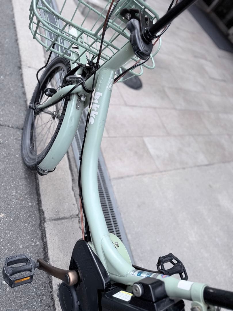 大阪府　子供乗せ　ブリヂストン　 電動アシスト自転車 チャイルドシート付き