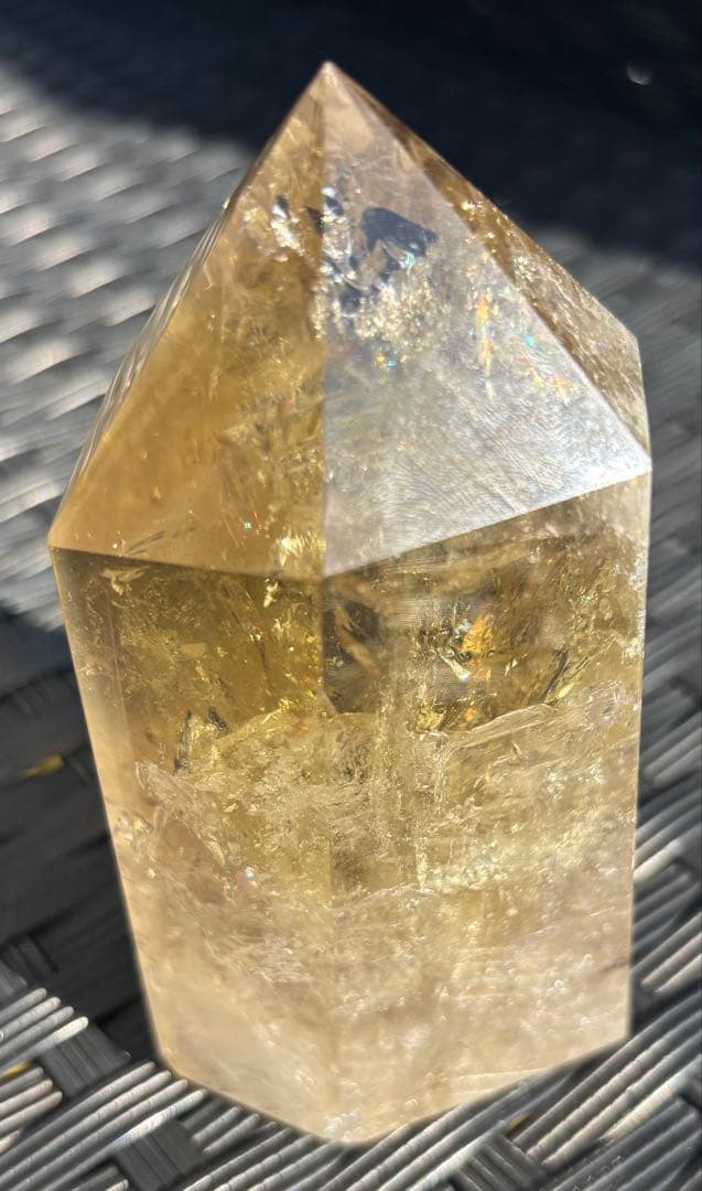 【天然石】爆虹　シトリン　タワー③