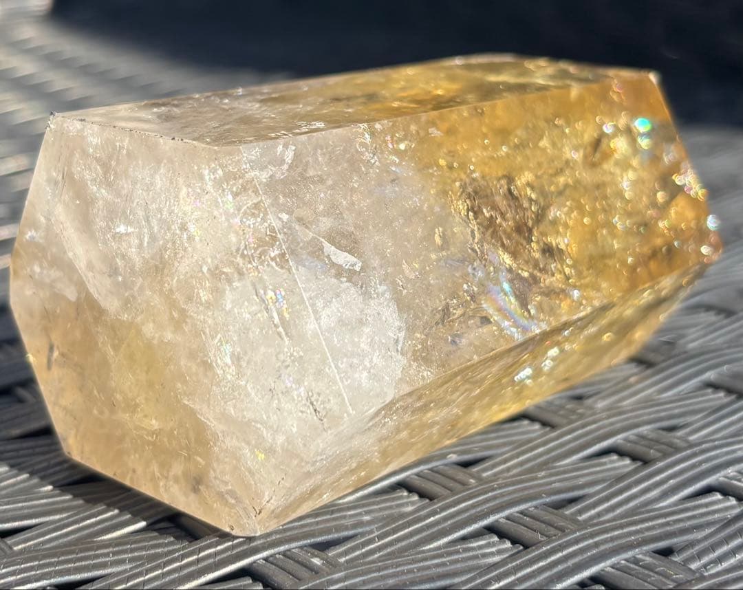 【天然石】爆虹　シトリン　タワー③