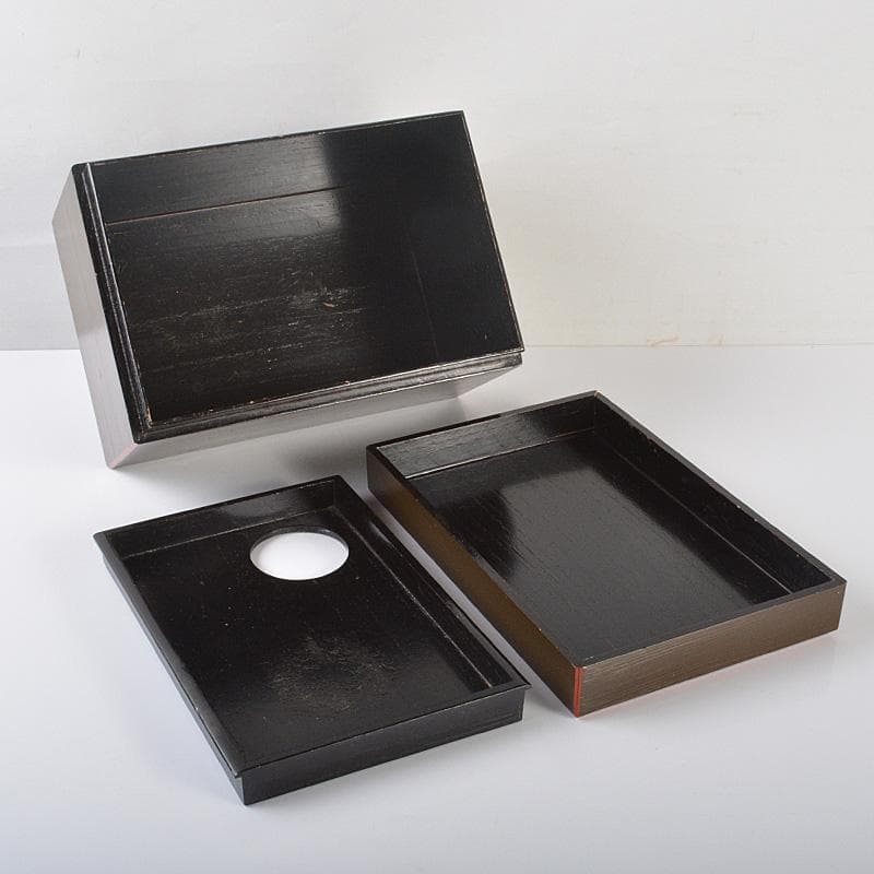 茶道具　漆塗　茶箱　茶碗　振出　棗など　六点　一式　V　R6511