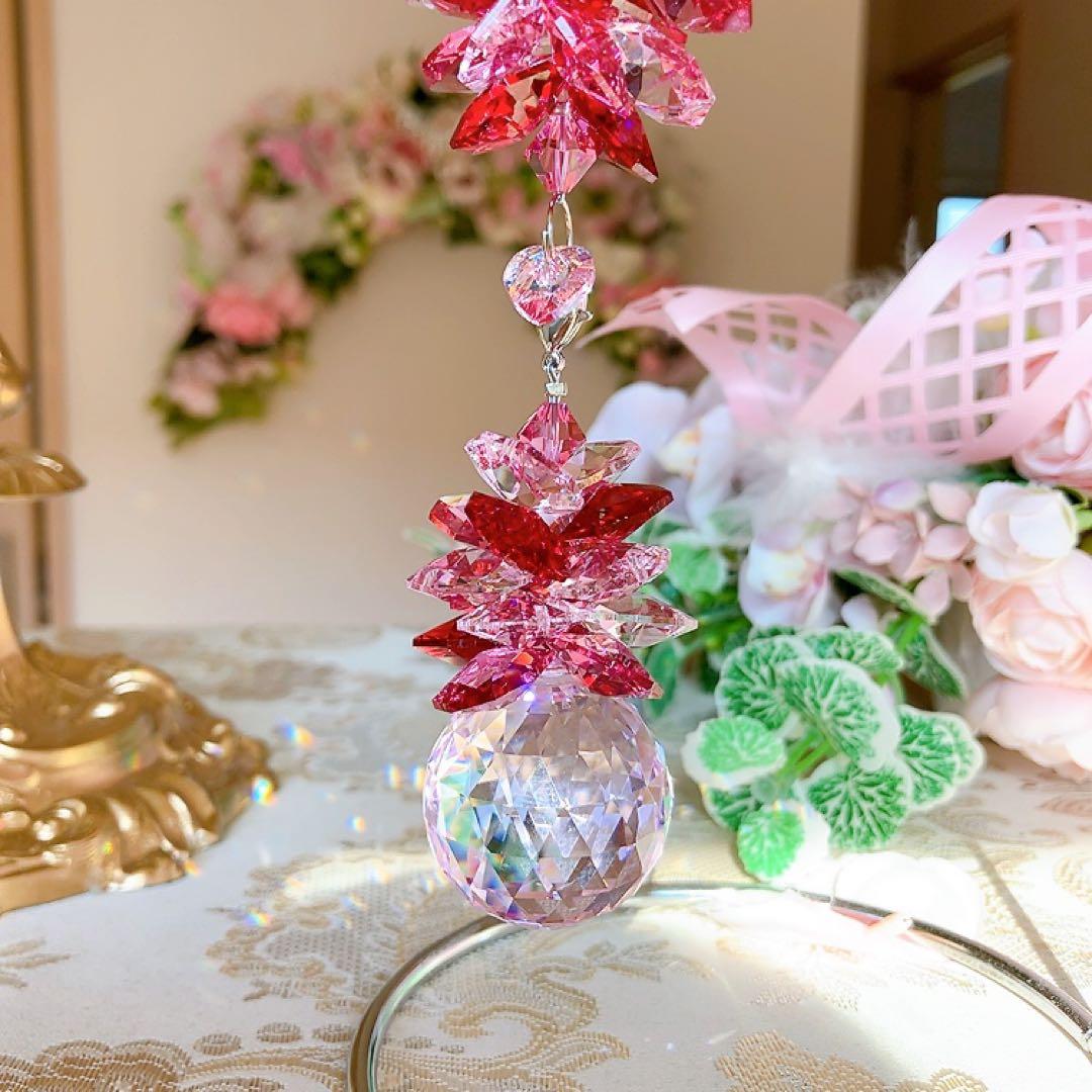 ☆かおmama☆様♡*.スワロフスキー♡シャンデリア付きスタンドサンキャッチャー