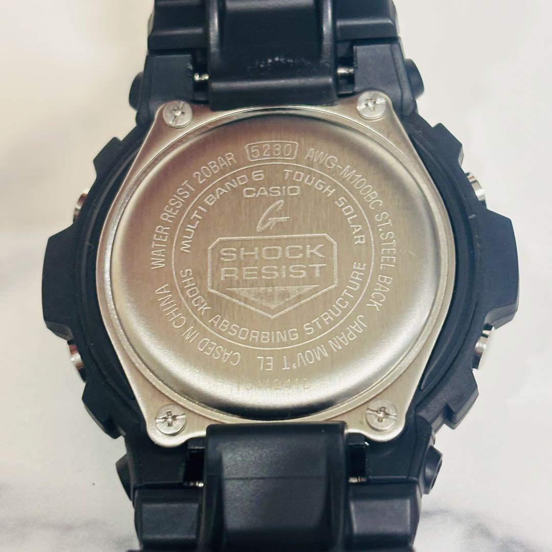 美品 希少 G-SHOCK アナデジ 電波 ソーラー 腕時計 ブラック ゴールド