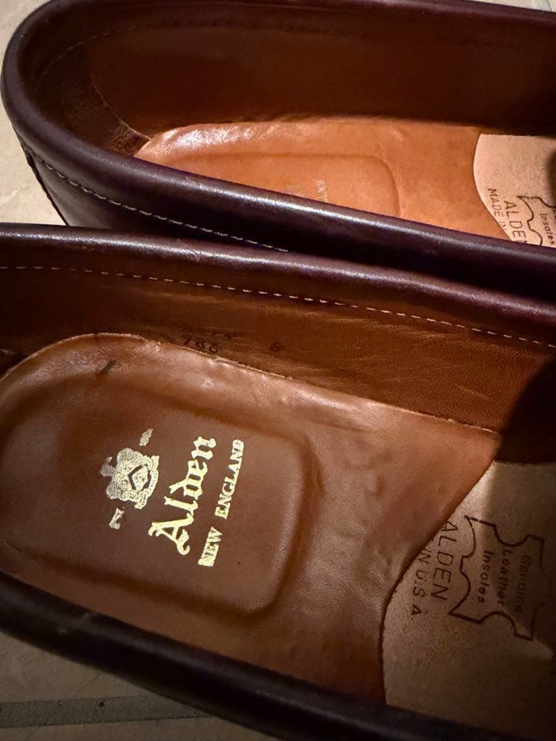 Alden オールデン　コードバン　ローファー　バーガンディ