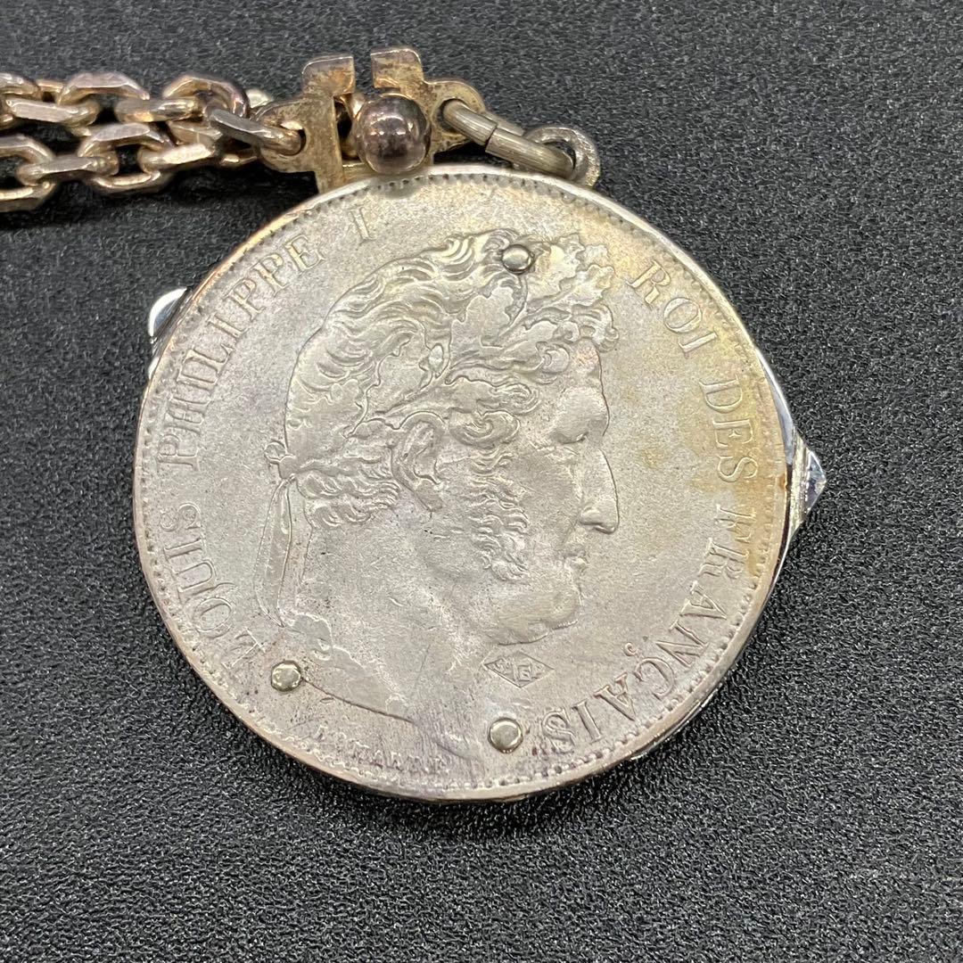 【希少品】Eloi エロア　ナイフ　銀貨　5フラン　箱　タグ付　01