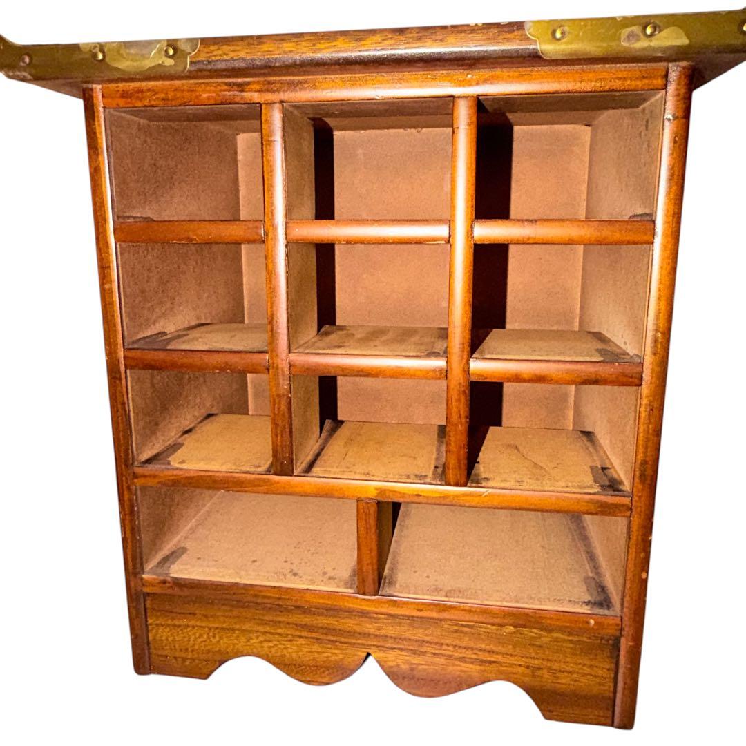 李朝家具　木製　箪笥　薬箱　アンティーク　レトロ　骨董　希少　タンス