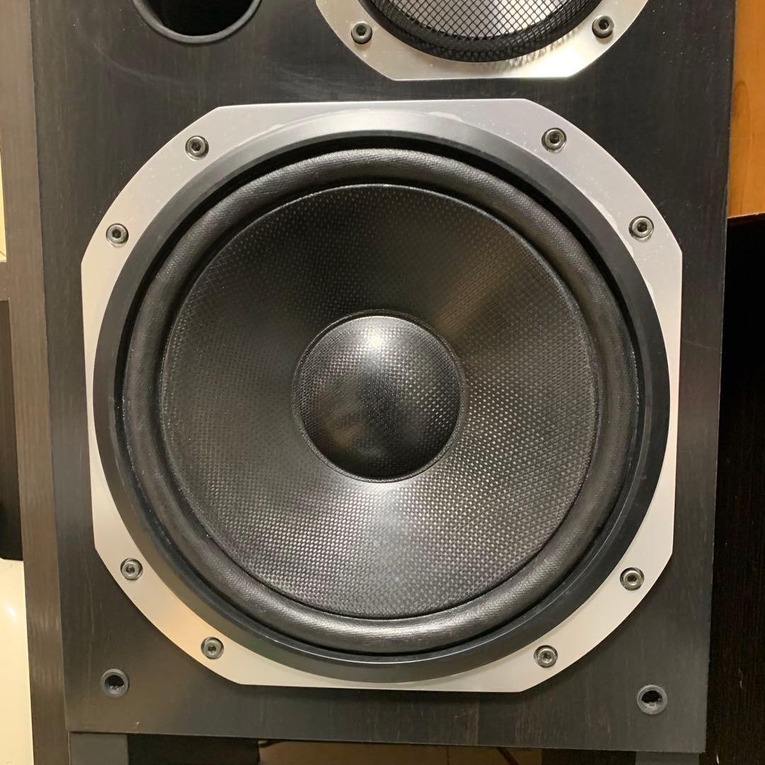 送料無料 KENWOOD LS-880A 純正スタンド付 3WAYスピーカーペア