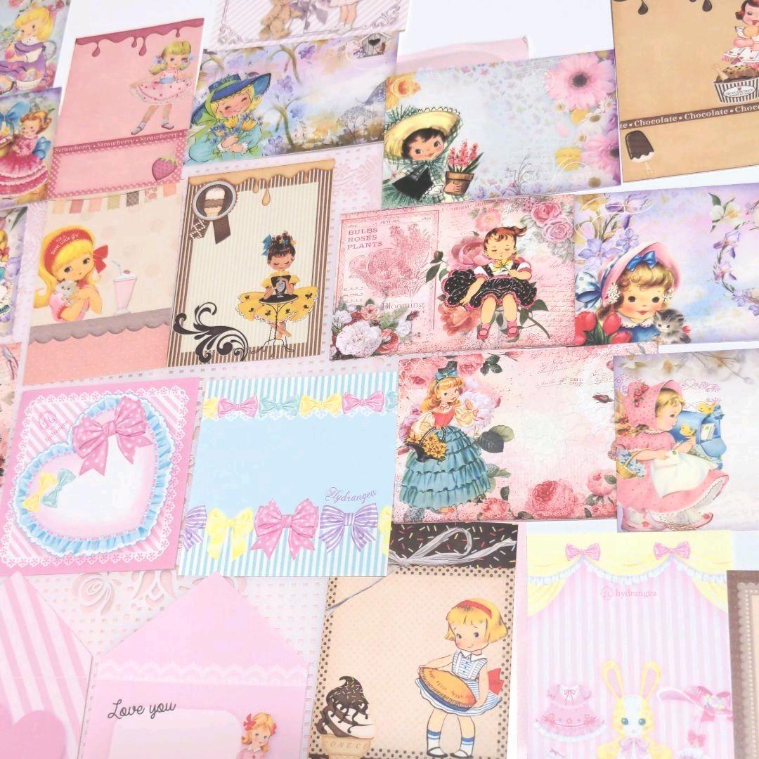 みぃこちゃん様ご確認用♥新作ガーリーレトロガール♥可愛いバラメモ♯611