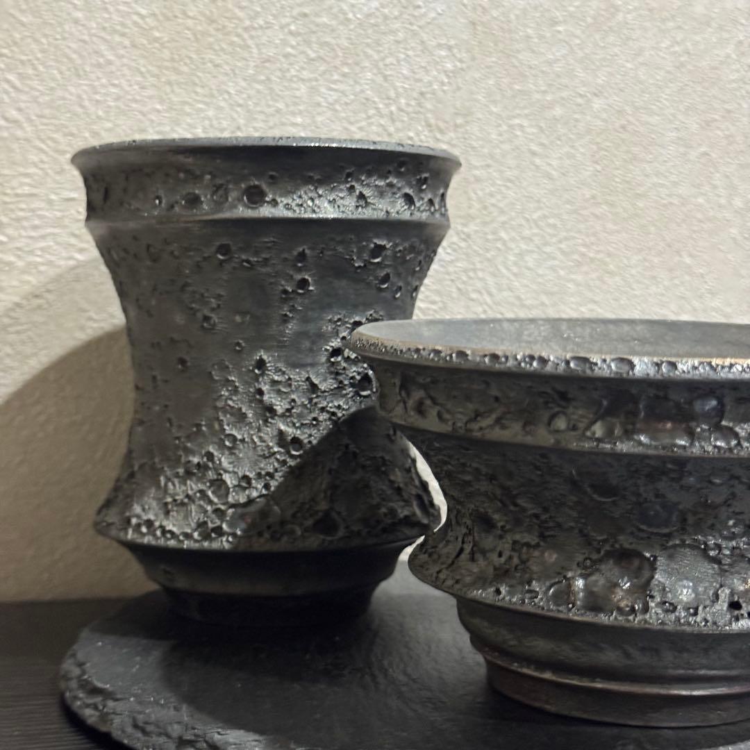 カタチ製作所　クレーター　植木鉢セット（2個）