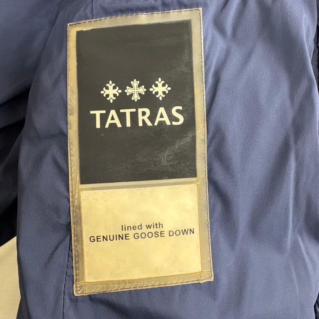 タトラス ボルボレ ダウンジャケット 2way アームロゴ ネイビー M