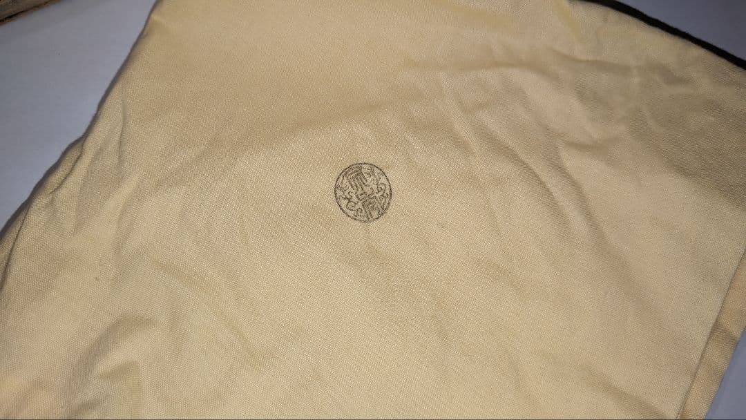 唐銅風炉師『福島宗秀』而妙斎好写　砂張筋建水　茶道具　共箱共布