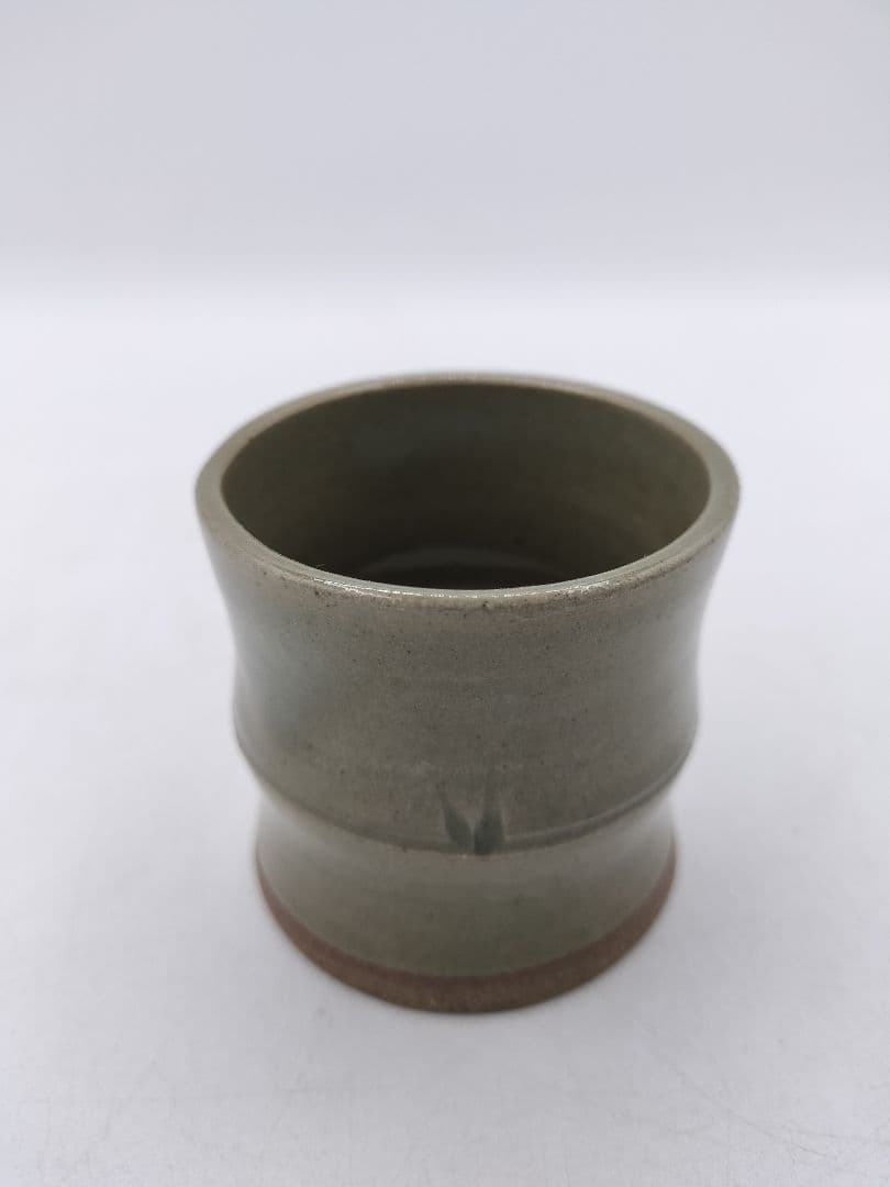 c803【新品・未使用】蓋置 虫明焼 竹 黒井一楽 木箱 茶道具