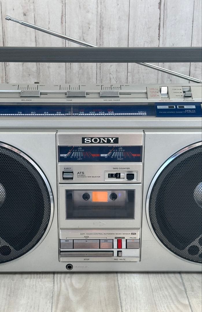 動作品・Bluetooth 付き SONY ソニー ラジカセ CFS-77ラジオ