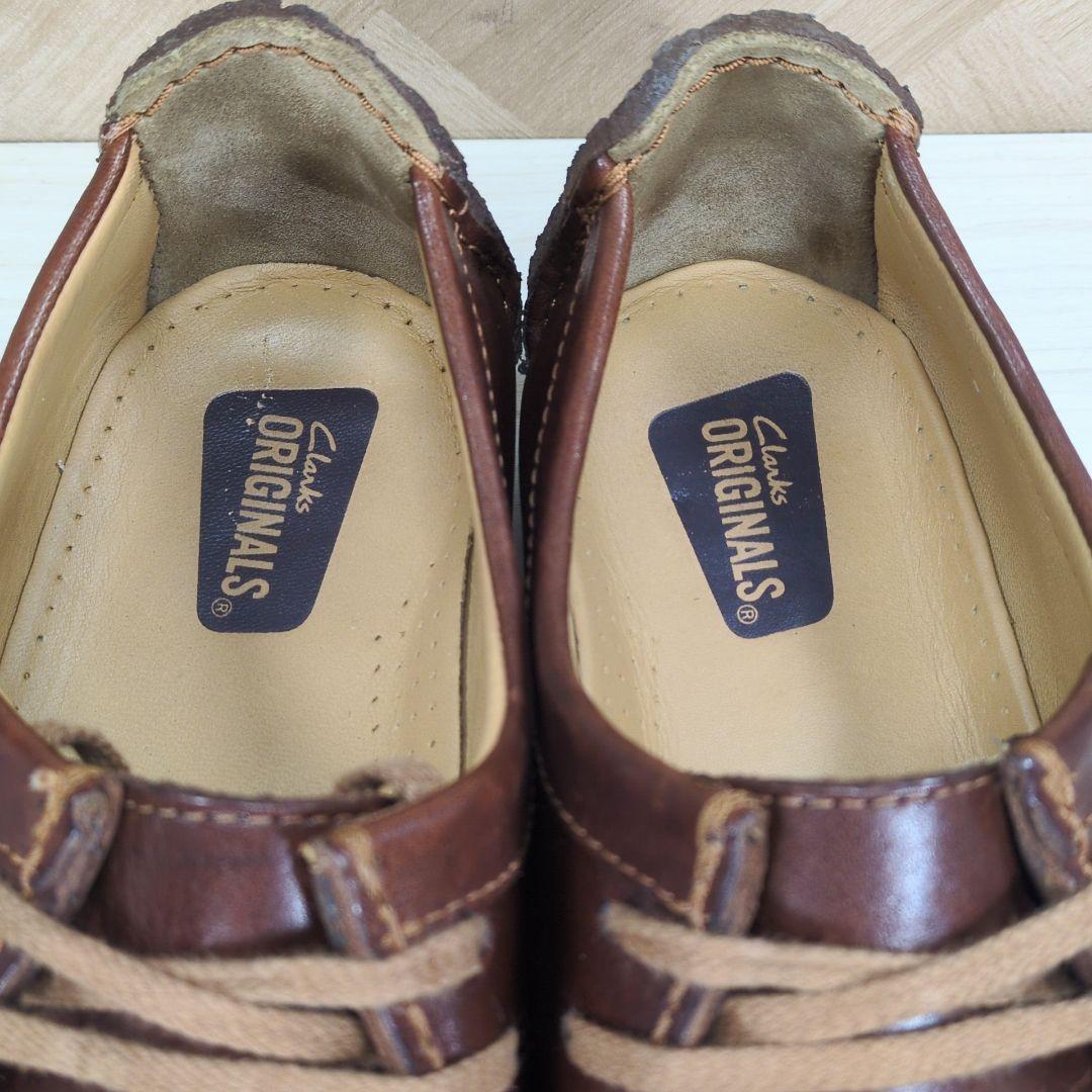 クラークス 26.0cm レザー ワラビー ナタリー ブラウン S480