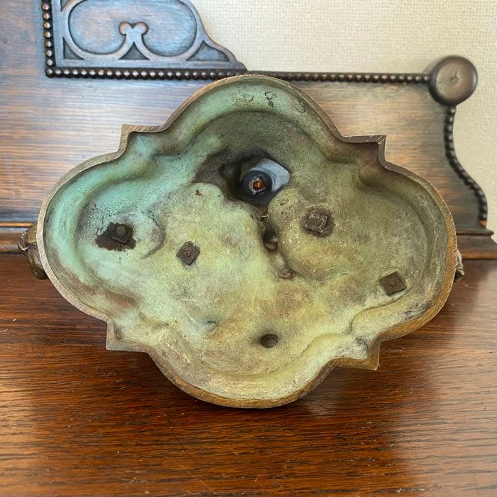 フランスオーギュストモローブロンズ像　籠を抱える二人の天使とても可愛いサインあり