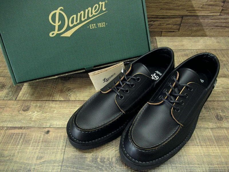 新品 ダナー ブローガン 茶芯 モカシン レザー シューズ 黒 25.5 ③