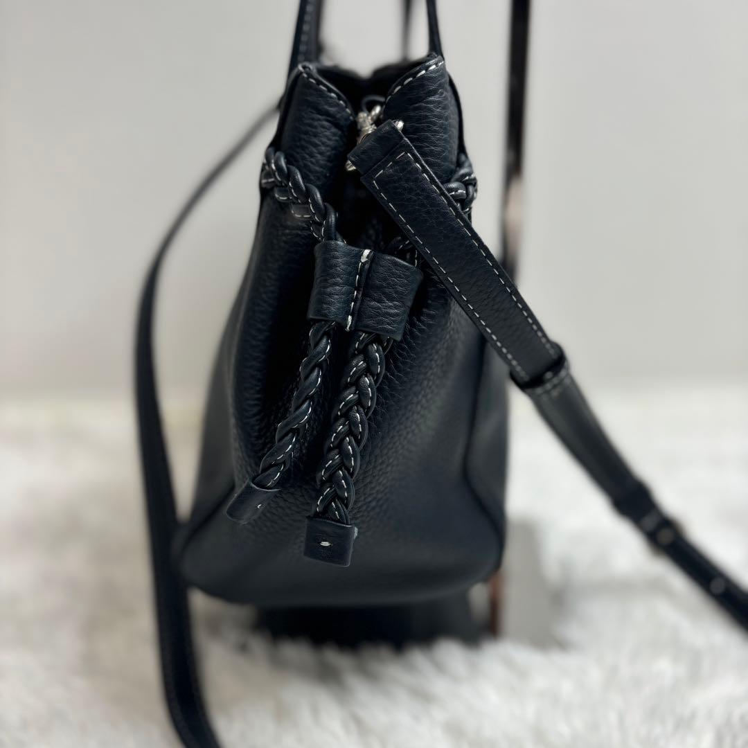 新品同様✨Kitamura キタムラ 2WAY ショルダーバッグ ネイビー