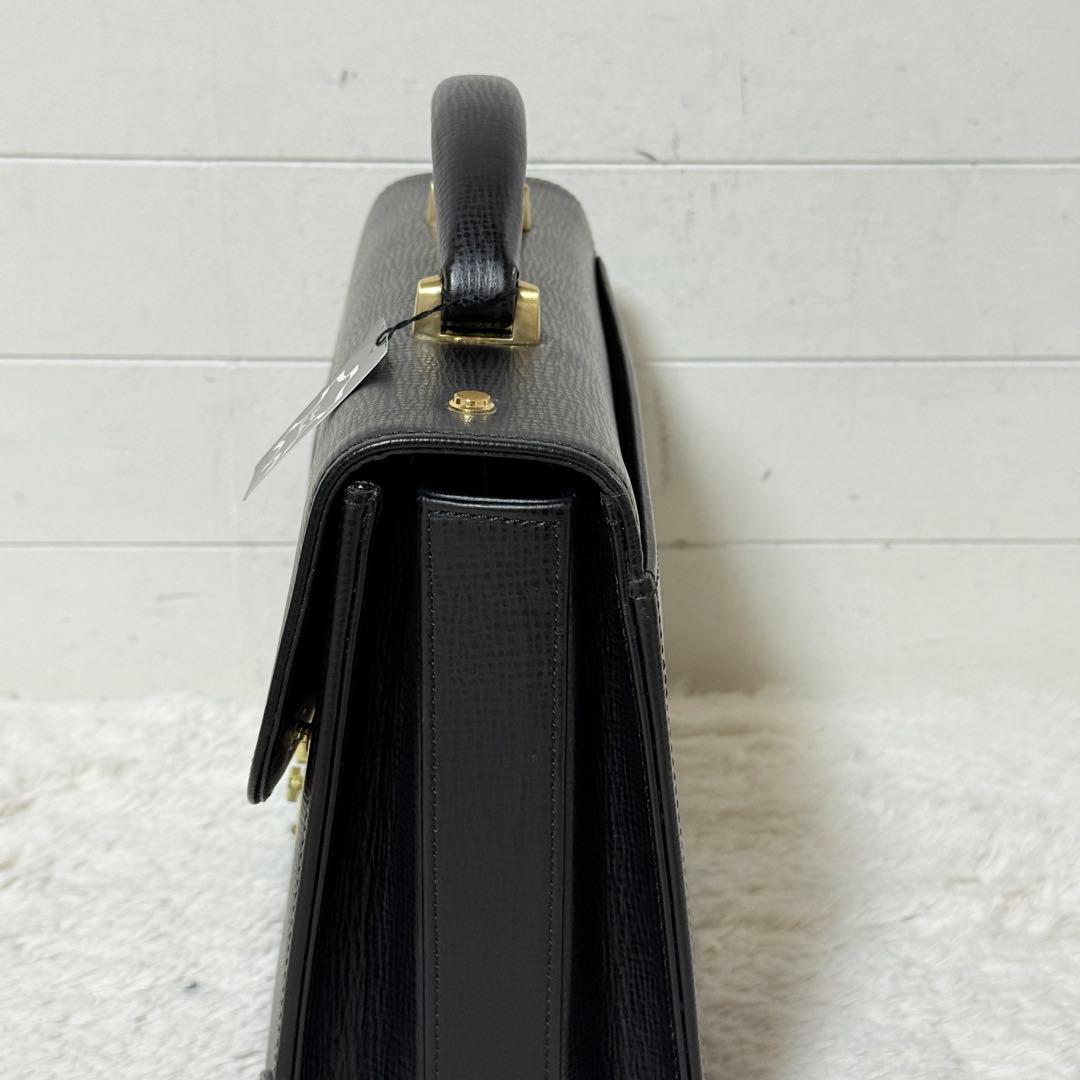 新品未使用✨銀座タニザワ　ブリーフケース　皇室御用達　ダレスバッグ　黒　超希少